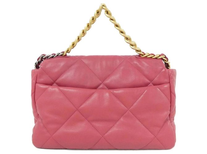 Chanel 19 Schultertasche Pink - Ansicht 2