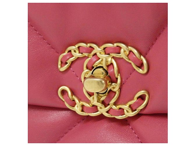Chanel 19 Schultertasche Pink - Ansicht 4