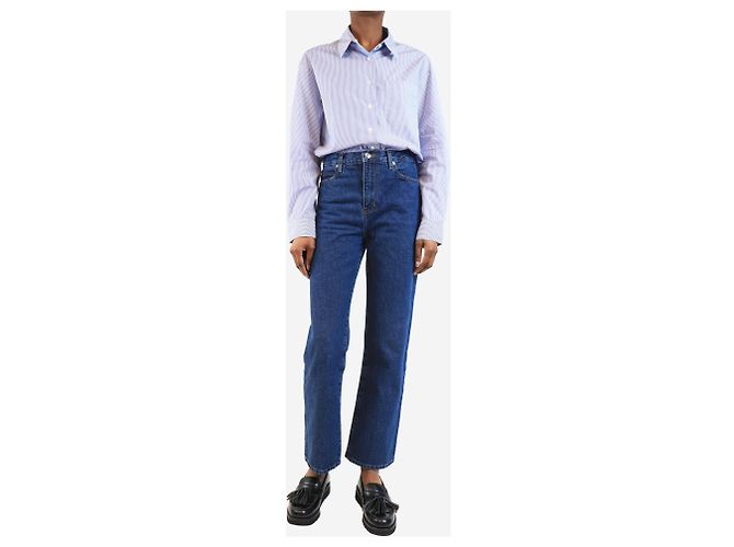 Frame Denim Blaue Le Jane Ankle-Jeans - Größe UK 6 - Ansicht 2