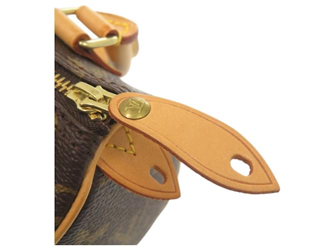 Borsa a mano Mini Speedy Monogram Louis Vuitton Marrone - vista 8