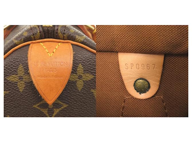 Borsa Louis Vuitton Speedy 25 Monogram Marrone - vista 10