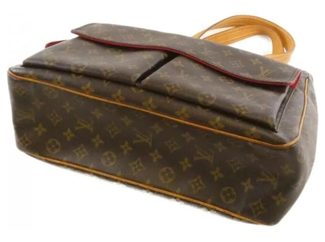 Borsa Louis Vuitton Monogram Multipli Cité Marrone - vista 3