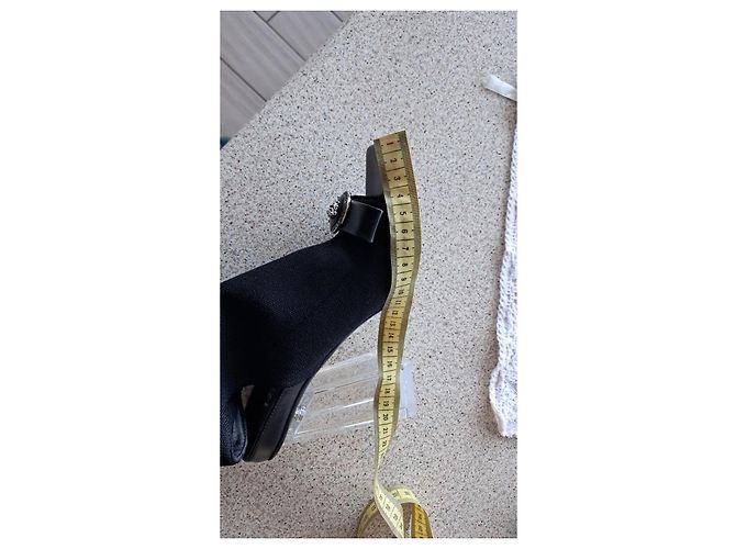 Botas altas de cinta Gianni Versace Negro Plata - vista 17
