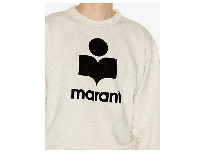 Isabel Marant Sudadera "Marant" en algodón mezclado Beige - vista 2