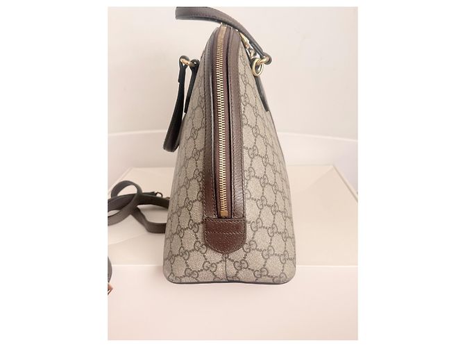 Bolso Gucci Ophidia Top Handle Beige Lona GG Supreme - vista 2
