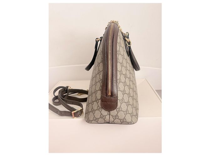 Bolso Gucci Ophidia Top Handle Beige Lona GG Supreme - vista 3