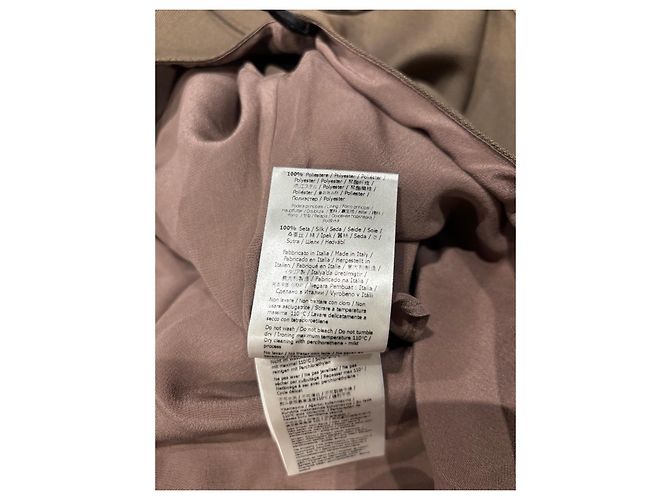 Vestido de jersey marrón Fendi con cinturón de hebilla FF Castaño - vista 5