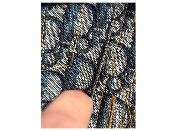 Giacca Monogramma Christian Dior Bianco Blu Grigio - vista 6