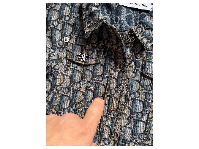 Giacca Monogramma Christian Dior Bianco Blu Grigio - vista 7