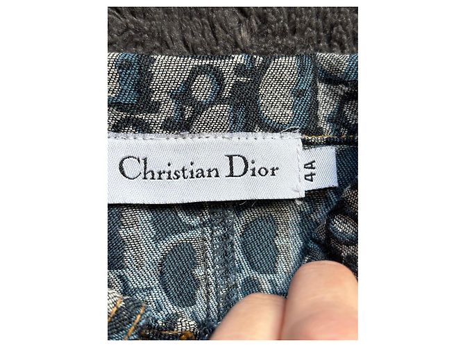 Giacca Monogramma Christian Dior Bianco Blu Grigio - vista 8