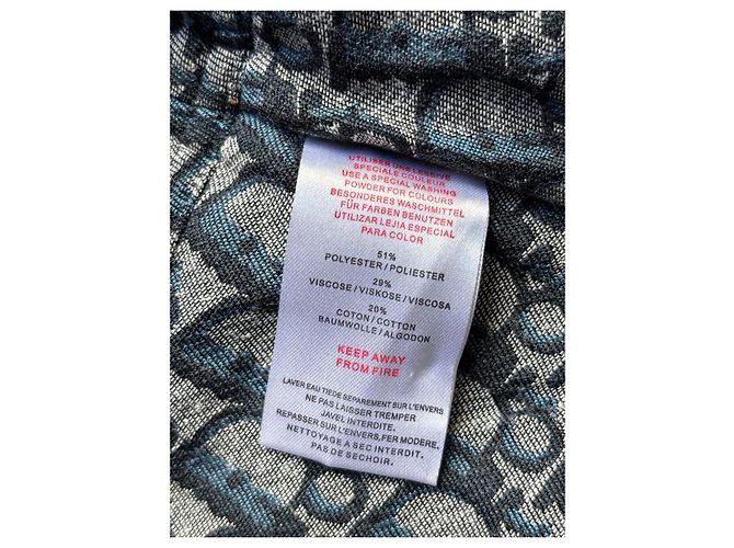 Giacca Monogramma Christian Dior Bianco Blu Grigio - vista 9