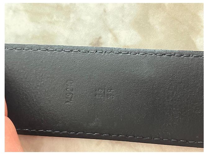Cintura Louis Vuitton Damier Graphite Nero - vista 3
