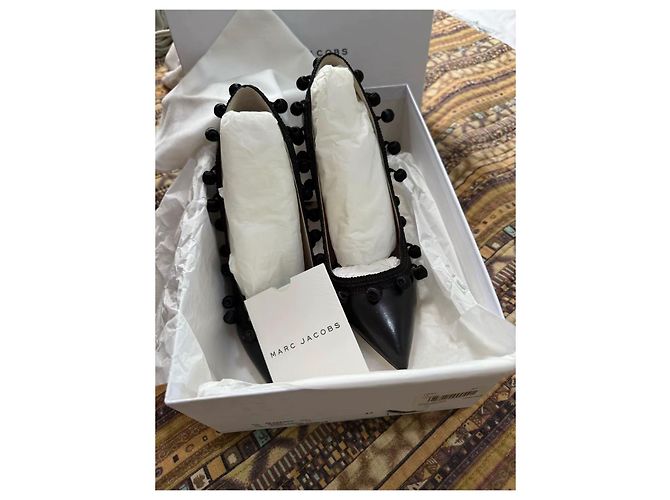 Tacchi Marc Jacobs in pelle nera Nero - vista 2