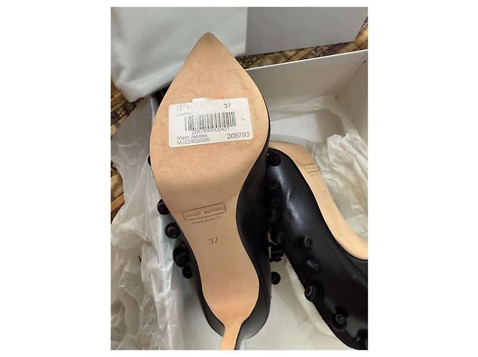 Tacchi Marc Jacobs in pelle nera Nero - vista 4