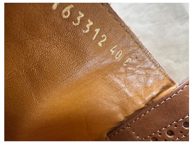 Botas altas de cuero marrón Gucci Castaño - vista 6