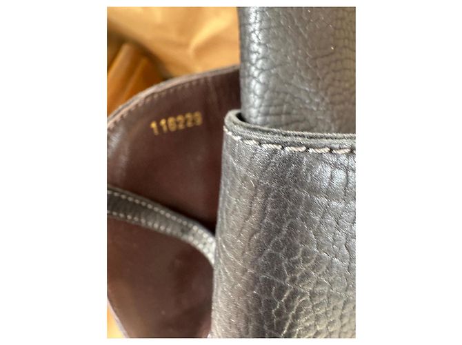 Bottega Veneta Botas de cuero negras con tacón Negro - vista 2