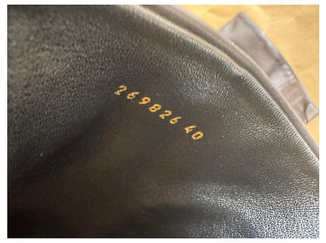 Botas altas de cuero negro Gucci - vista 3