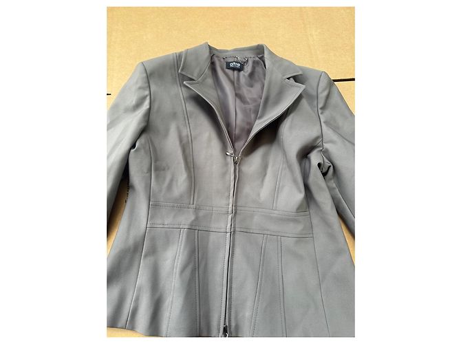 Autre Marque Gray zip jacket polyester Grey - view 2