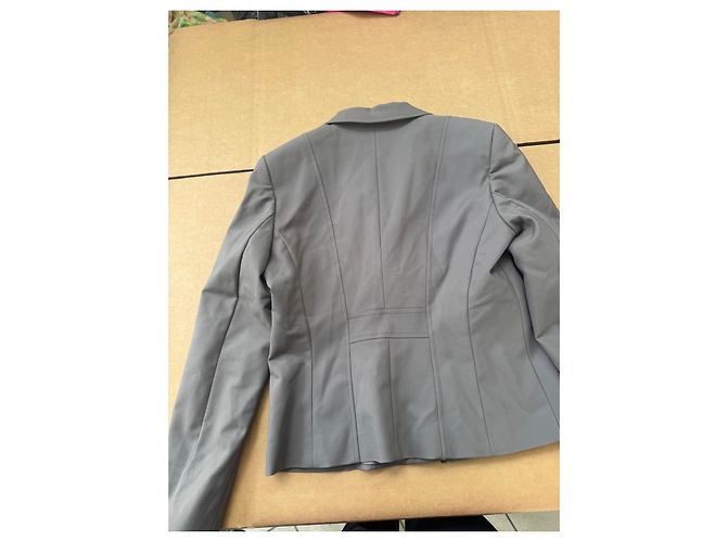 Autre Marque Gray zip jacket polyester Grey - view 3