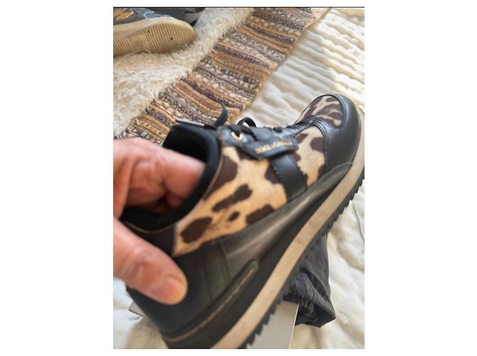 Sneakers Dolce & Gabbana in pelle leopardato Stampa leopardo - vista 7