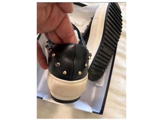 Sneakers Gianni Versace in pelle nera Nero - vista 10