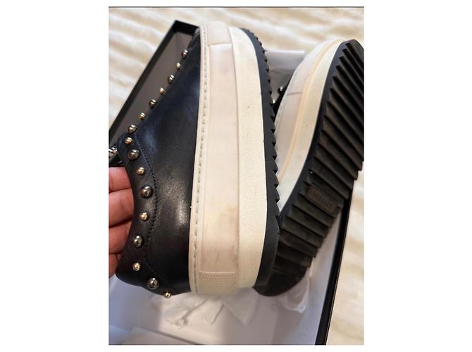 Sneakers Gianni Versace in pelle nera Nero - vista 11