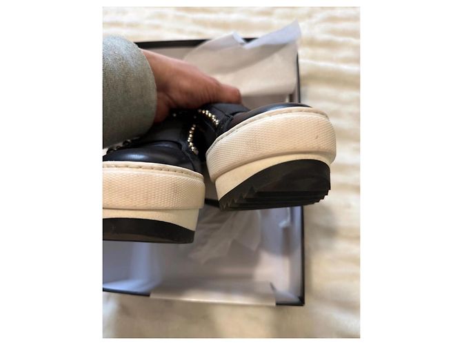 Sneakers Gianni Versace in pelle nera Nero - vista 13