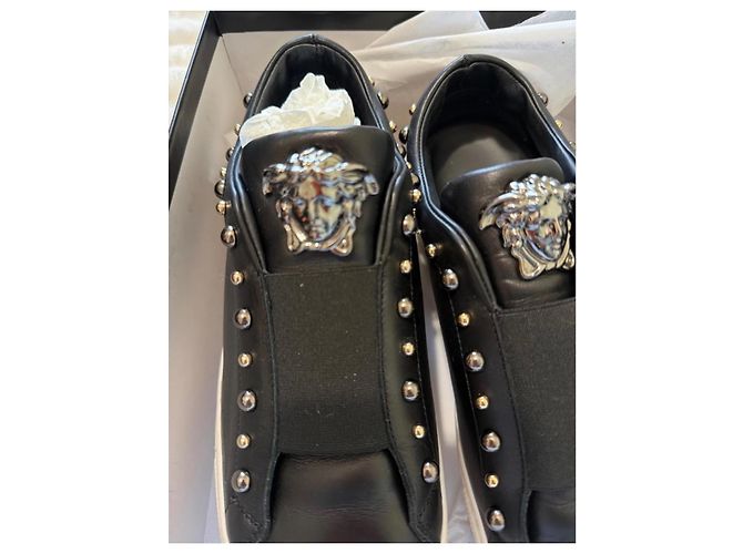Sneakers Gianni Versace in pelle nera Nero - vista 15