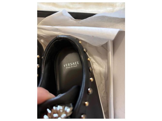 Sneakers Gianni Versace in pelle nera Nero - vista 16
