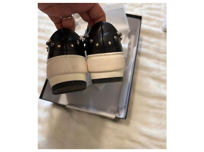 Sneakers Gianni Versace in pelle nera Nero - vista 4