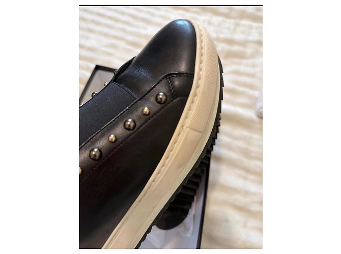 Sneakers Gianni Versace in pelle nera Nero - vista 8