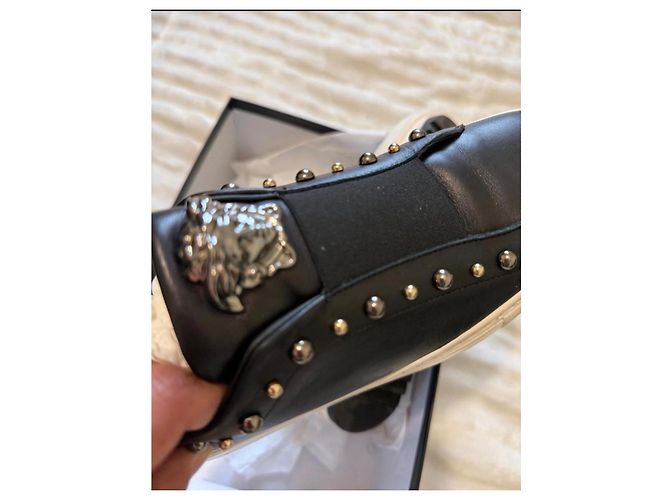 Sneakers Gianni Versace in pelle nera Nero - vista 9
