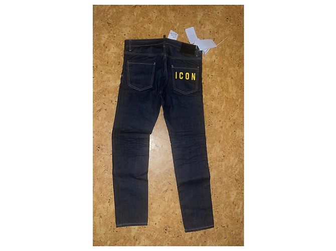 Jeans Icon Dsquared2 Blu Navy - vista 5