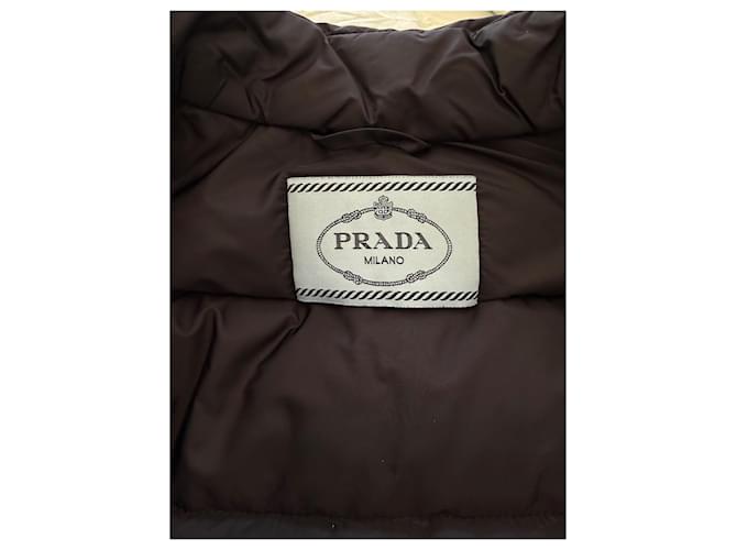 Prada Black Down Jacket Polyester Size 38 - view 7