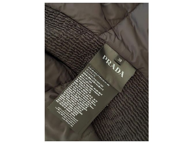 Prada Black Down Jacket Polyester Size 38 - view 8