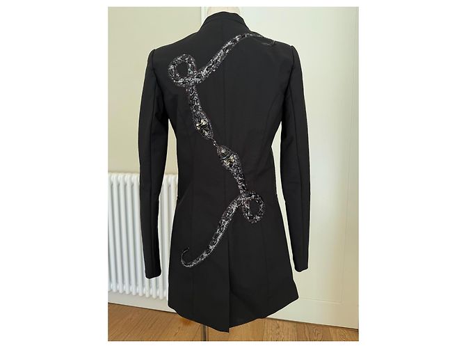 Giacca in cotone nera Philipp Plein Nero - vista 3