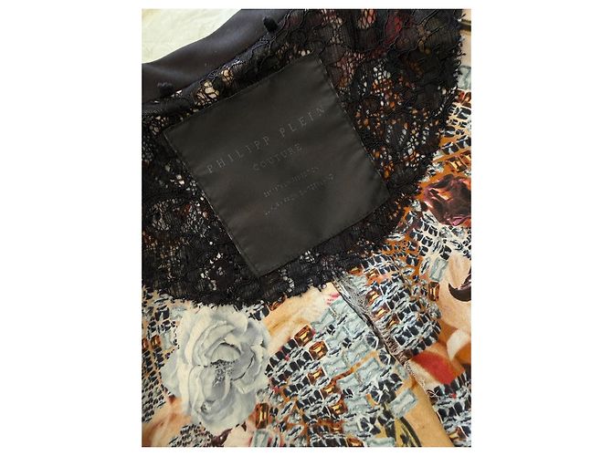 Giacca in cotone nera Philipp Plein Nero - vista 6