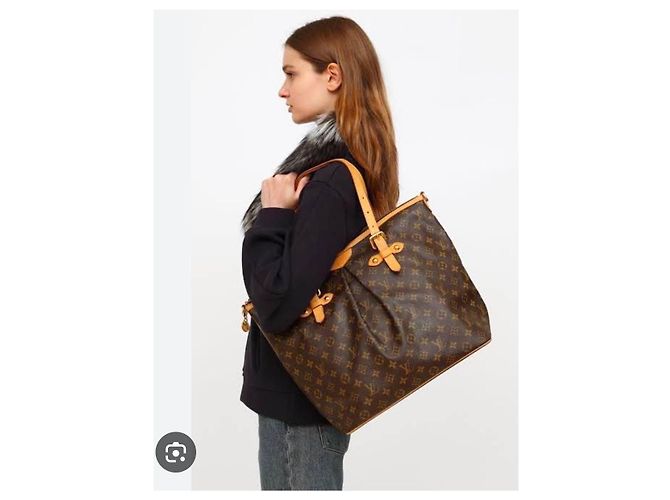 LOUIS VUITTON Borsa a Spalla Monogram Palermo GM Marrone/Beige - vista 17