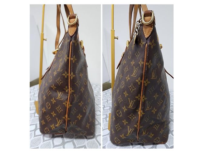 LOUIS VUITTON Borsa a Spalla Monogram Palermo GM Marrone/Beige - vista 5
