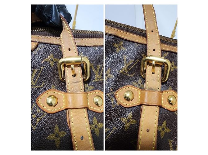 LOUIS VUITTON Borsa a Spalla Monogram Palermo GM Marrone/Beige - vista 8