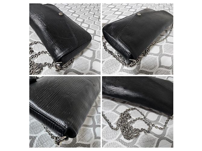 Borsa a tracolla Felicie Epi Louis Vuitton Nera Nero - vista 12