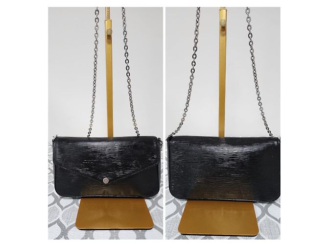 Borsa a tracolla Felicie Epi Louis Vuitton Nera Nero - vista 5