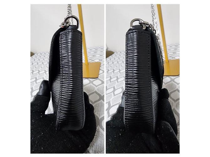Borsa a tracolla Felicie Epi Louis Vuitton Nera Nero - vista 6