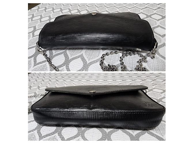 Borsa a tracolla Felicie Epi Louis Vuitton Nera Nero - vista 7
