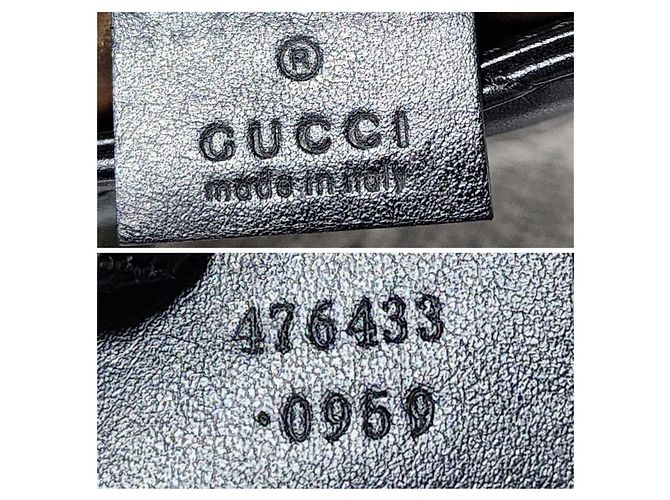 Borsa a tracolla super mini GG Marmont di Gucci nera Nero - vista 2