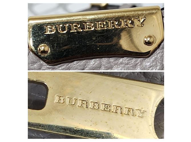 Borsa a tracolla Clifton in check House Burberry grigia Grigio - vista 4
