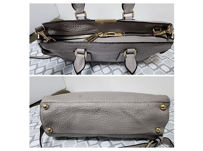 Borsa a tracolla Clifton in check House Burberry grigia Grigio - vista 7