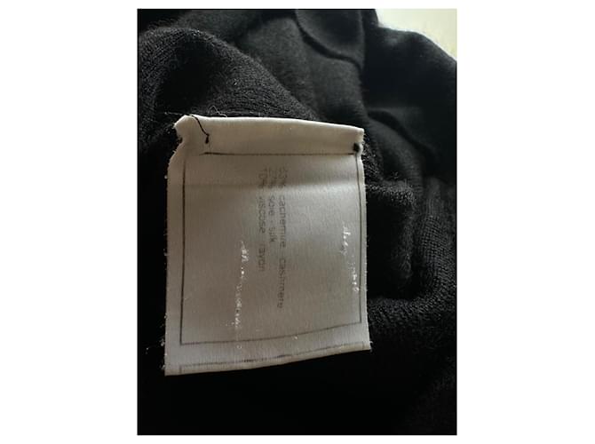 Chanel Polo Pullover aus schwarzem Kaschmir - Ansicht 6