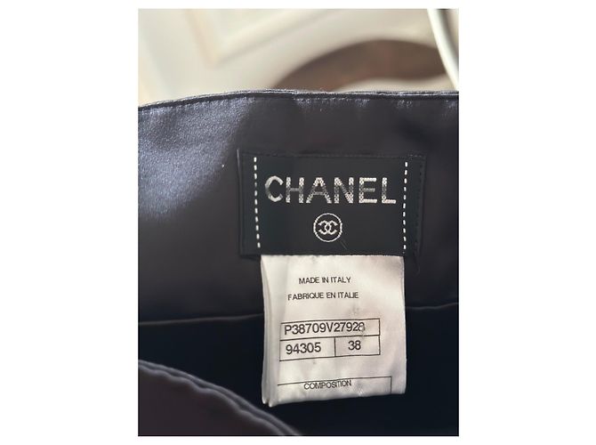 Pantalones negros Chanel con flecos - vista 4
