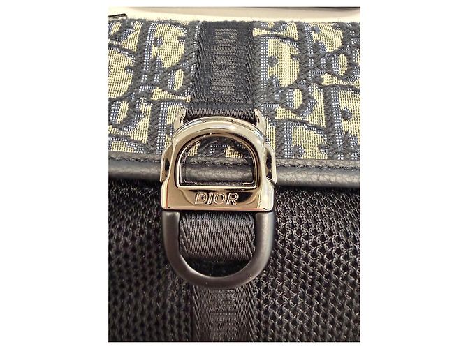 Borsa Saddle Oblique 8 Christian Dior Nera Nero - vista 10